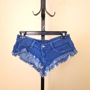 Shein Denim Short Shorts, Medium